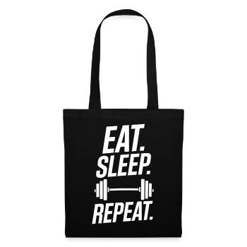 Haltérophilie Entraînement Fitness Bodybuilding - Sac en tissu - noir - Devant