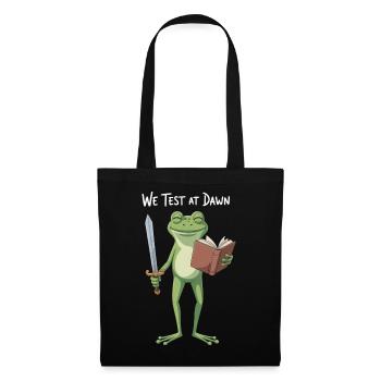 Grenouille de la Quête de l’Aube avec Livre - Sac en tissu - noir - Devant