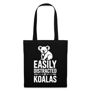 Dictons du koala Koalas Cadeau drôle de koala - Sac en tissu - noir - Devant