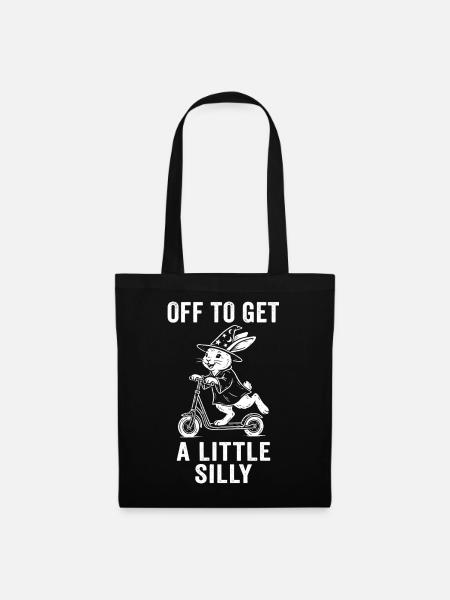 Off To Get A Little Silly - Stoffbeutel - Schwarz