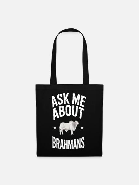 Brahman Rinder Kühe Geschenk - Stoffbeutel - Schwarz