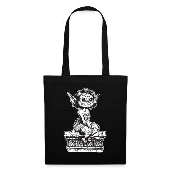 Gargoyle Girl - Tote Bag - black - Front