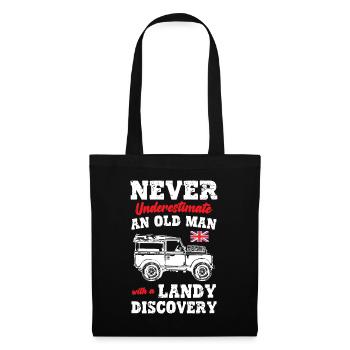 NE SOUS-ESTIMEZ JAMAIS UN VIEIL HOMME AVEC UNE DÉCOUVERTE - Sac en tissu - noir - Devant