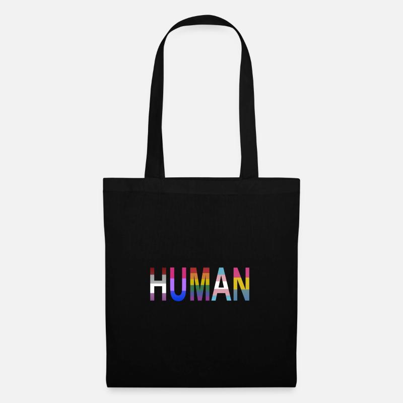 HUMAN - Stoffbeutel - Schwarz