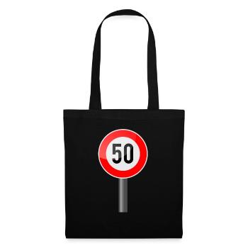 50 years Shield - Tote Bag - black - Front
