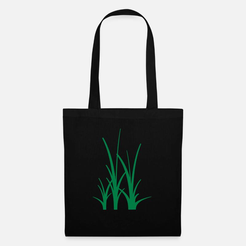 Binary Gras - Stoffbeutel - Schwarz