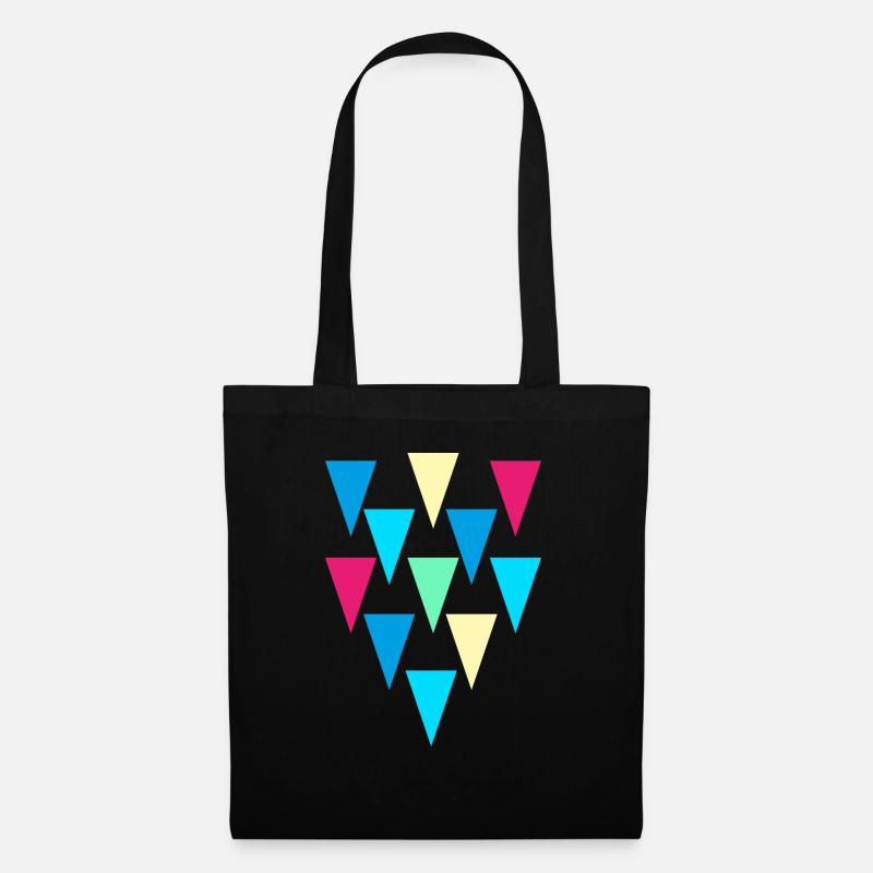 triangles_rain - Tote Bag - black