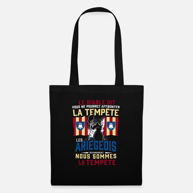 Tempête Ariège - Sac en tissu - noir
