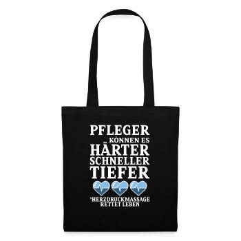 PFLEGER - Stoffbeutel - Schwarz - Vorne