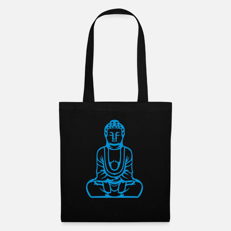 Buddha Budha Bouda - Stoffbeutel - Schwarz