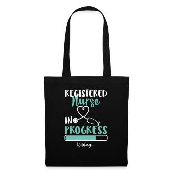 Infirmière autorisée en cours de chargement - Sac en tissu - noir - Devant