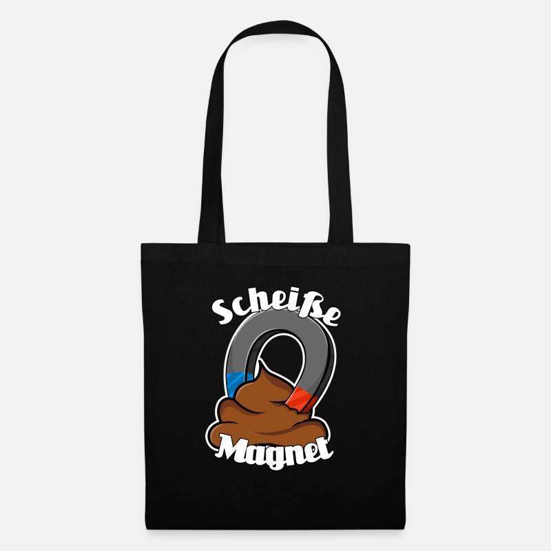 Scheißemagnet - Stoffbeutel - Schwarz