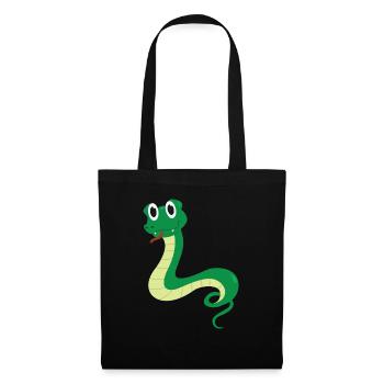 ligne - Sac en tissu - noir - Devant