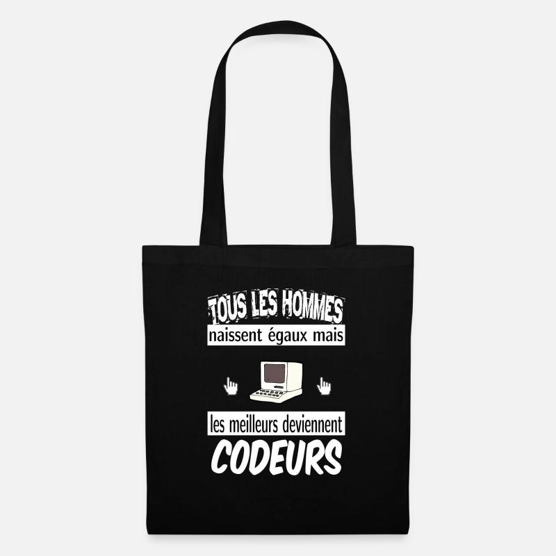 codeurs - Sac en tissu - noir