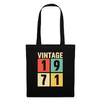 cadeau anniversaire homme amie femme original 1971 - Sac en tissu - noir - Devant