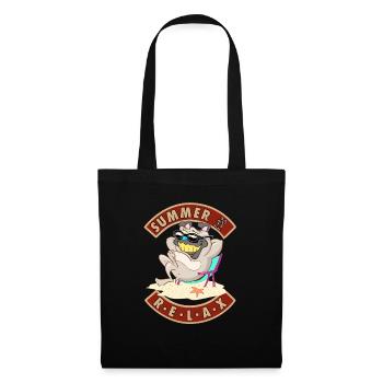Summer 2022 relax dog at the beach - Tote Bag - black - Front