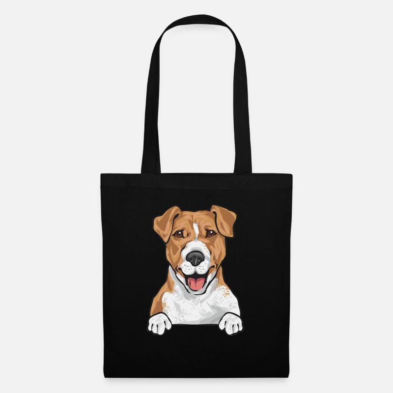 Jack Russell Terrier - Stoffbeutel - Schwarz