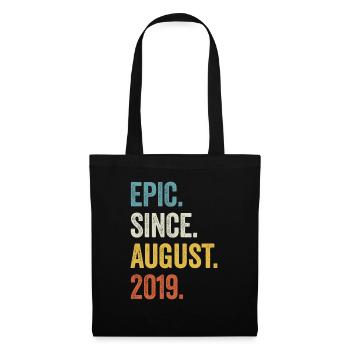 4 Years Epic Since August 2019 4th Birthday - Tote Bag - black - Front