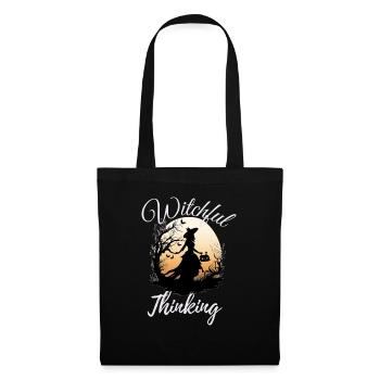 Halloween Witch, Witchful Thinking - Stoffbeutel - Schwarz - Vorne