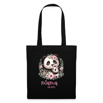 Mama est 2024 I Panda Bear Mum I First Time Mom - Tote Bag - black - Front
