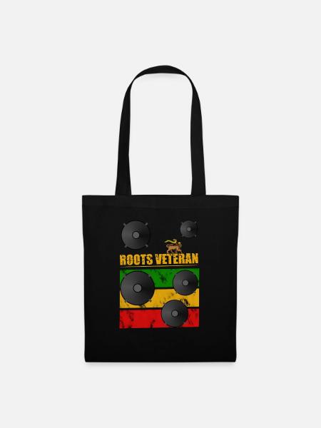 Roots Veteran Reggae - Stoffbeutel - Schwarz