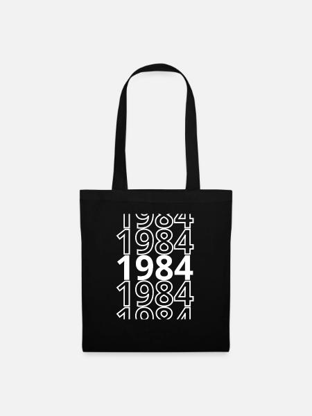 1984 1984 1984 - Stoffbeutel - Schwarz