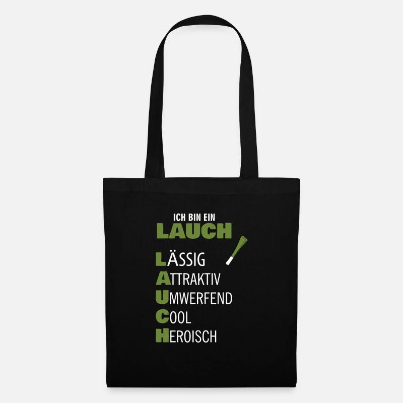 Lauch - Stoffbeutel - Schwarz