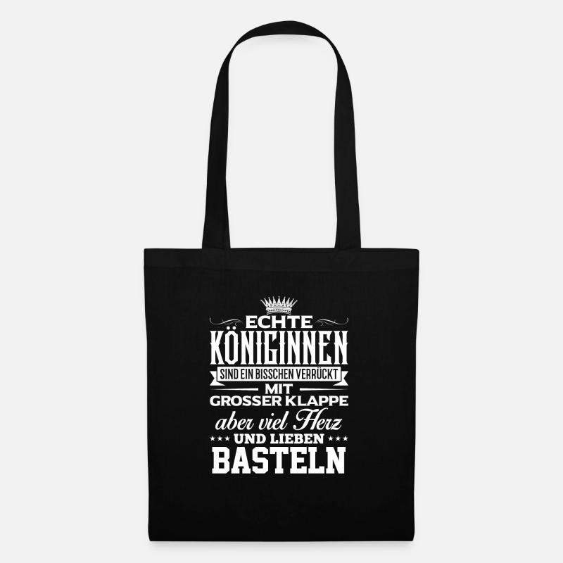 BASTELN - liebe - Stoffbeutel - Schwarz