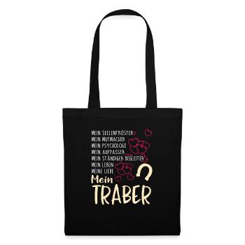 TRABER - mein - Stoffbeutel - Schwarz - Vorne