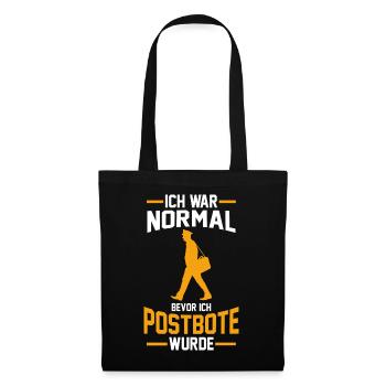 Postbote Zusteller Paketbote Geschenk - Stoffbeutel - Schwarz - Vorne