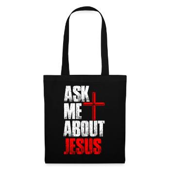 Jesus - Stoffbeutel - Schwarz - Vorne