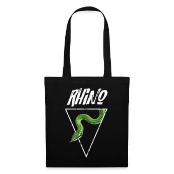 Rhino Rat Snake Reptilienhalter - Stoffbeutel - Schwarz - Vorne