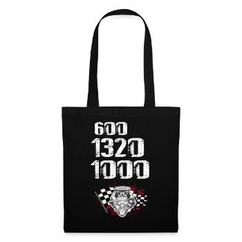 Conception de bateaux de course pour les courses de dragsters - Sac en tissu - noir - Devant