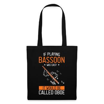 Bassoonist design for woodwind orchestra - Tote Bag - black - Front