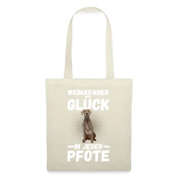 Hund Weimaraner - Stoffbeutel - Natur - Vorne