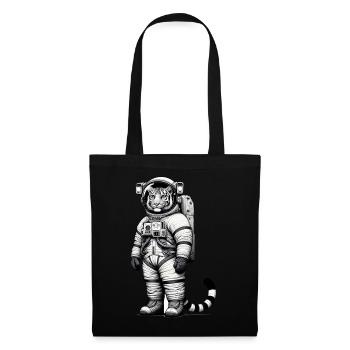 Cute Tiger Astronaut - Tote Bag - black - Front