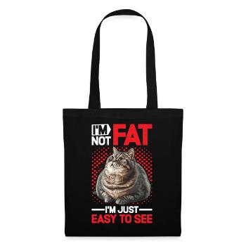 I'm Not Fat, I'm Just Easy To See 43 - Tote Bag - black - Front
