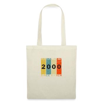 Born In March 2000 Funny Birthday Retro Quote - Tote Bag - nature - Front