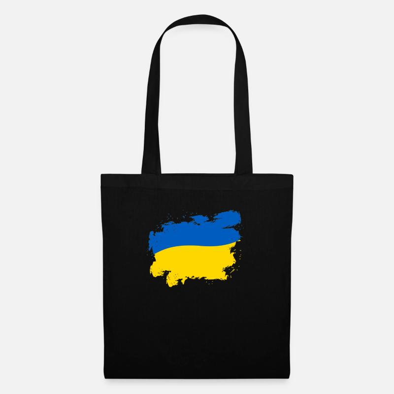 Ukraine - Stoffbeutel - Schwarz