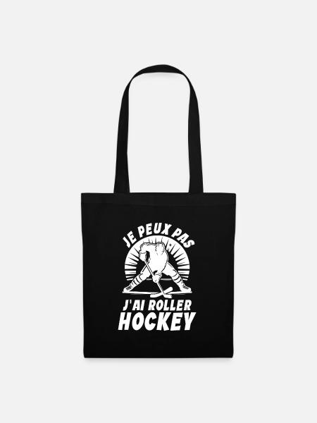 Rollhockey Ich kann nicht haben, ich habe Rollhockey - Stoffbeutel - Schwarz