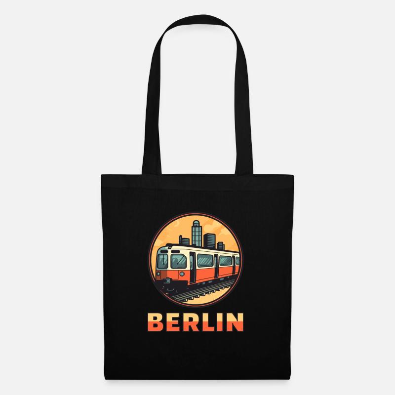 Berlin S-Bahn - Hauptstadt - Stoffbeutel - Schwarz