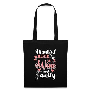 Réunion de famille Fête de réunion à la maison - Sac en tissu - noir - Devant