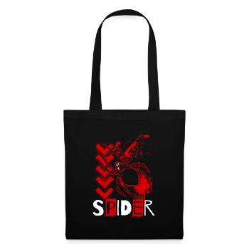 Spider Web Natural Tarantula Silk Threads - Tote Bag - black - Front