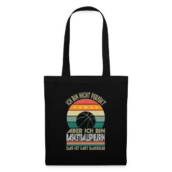 Ce n’est pas parfait, mais je suis un joueur de baskteball - Sac en tissu - noir - Devant
