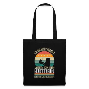 Je ne suis pas parfait, mais je suis un grimpeur - Sac en tissu - noir - Devant