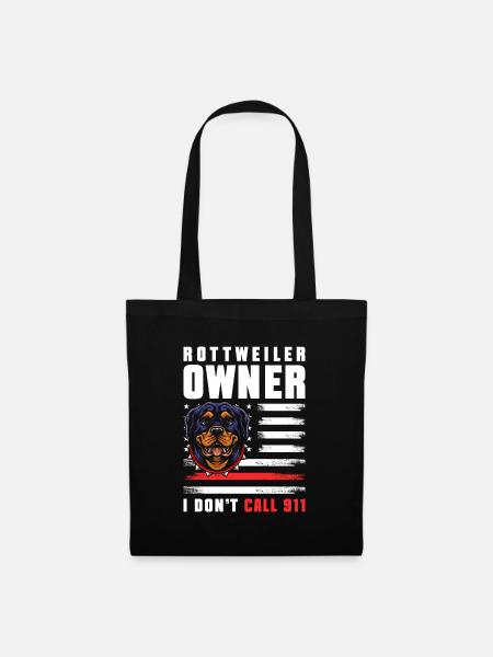 Kampfhund - Stoffbeutel - Schwarz