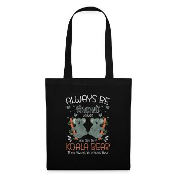 Koala Bear Forest Fluffy Animal - Tote Bag - black - Front