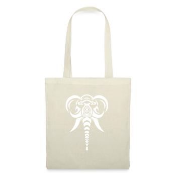 Éléphant blanc - Sac en tissu - nature - Devant