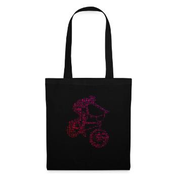 bmx Radfahren bmx jungen Herren bmx fahrrad - Stoffbeutel - Schwarz - Vorne