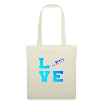 Tromboniste d’instruments de cuivres pour hommes - Sac en tissu - nature - Devant